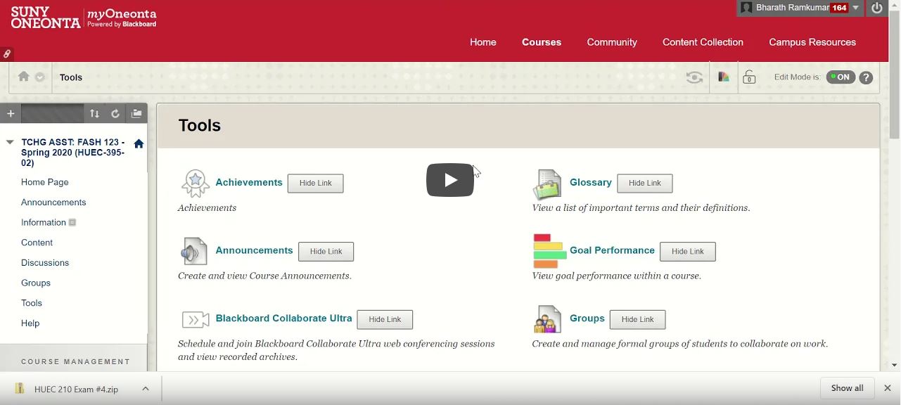 Screen shot of video by Dr. Ramkumar