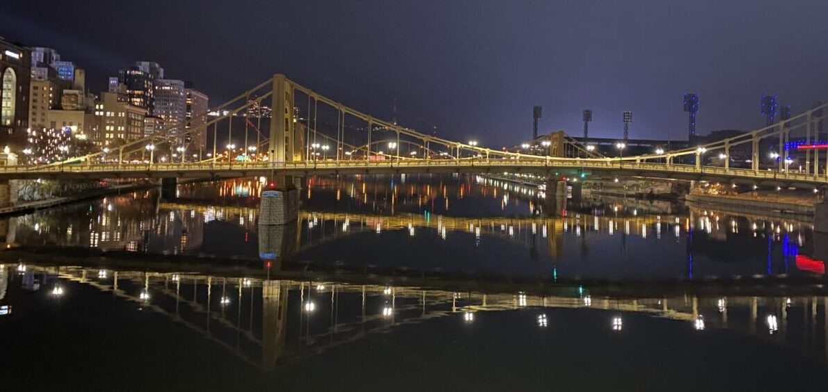 Allegheny River with bridges, Pittsburgh